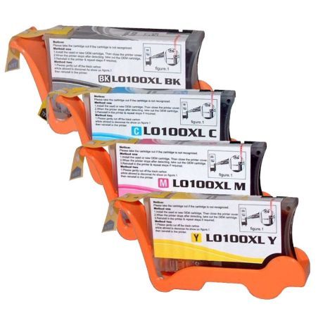 Lexmark 100XL Pack 4 Cartouches Compatible