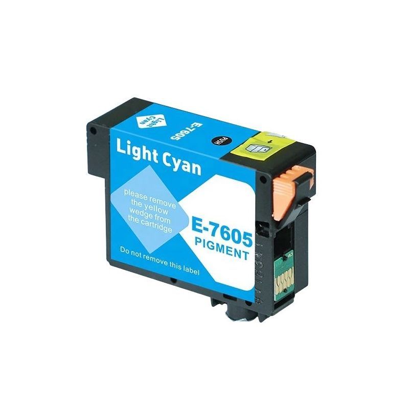 Epson T7605 Cartouche Cyan clair Compatible