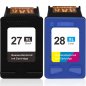HP 27 / HP 28 Multipack 2 cartouches Compatible