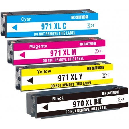 HP 970XL / 971XL Pack 4 cartouches Compatible 