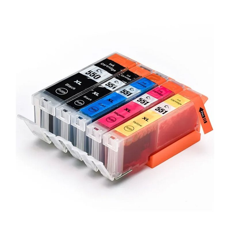 Canon PGI-550XL + CLI-551XL Multipack 5 Cartouches Compatibles