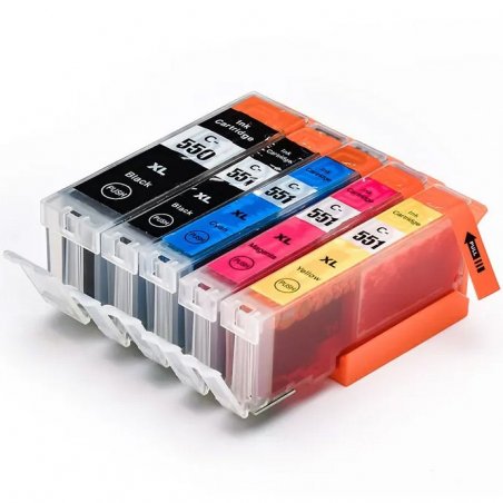 Canon PGI-550XL + CLI-551XL Multipack 5 Couleurs Compatible 