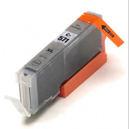Canon CLI-571GY XL Cartouche Gris Compatible 