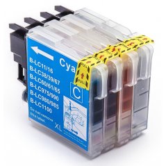 Brother LC980 Multipack 4 Cartouches Compatibles 