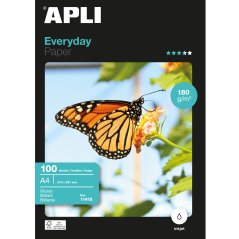 Apli 11475 - Papier photo Everyday A4 180g 100 feuilles