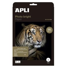 Apli 04137 - Papier photo Photobright A4 240g 60 feuilles